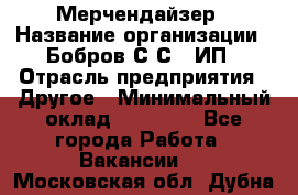Мерчендайзер › Название организации ­ Бобров С.С., ИП › Отрасль предприятия ­ Другое › Минимальный оклад ­ 17 000 - Все города Работа » Вакансии   . Московская обл.,Дубна г.